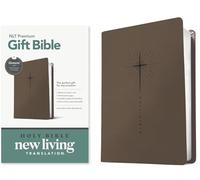 Holy Bible: New Living Translation, Star Cross Taupe, Leatherlike, Premium Gift, Filament Enabled, Red Letter With Ribbon Marker