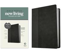 Holy Bible: NLT, Black/Onyx, Leatherlike, Filament App, Personal Size Giant Print Bible