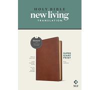 Holy Bible: Nlt Super Giant Print Bible, Filament Enabled Edition Red Letter, Leatherlike, Brown