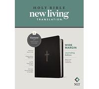 Holy Bible: Nlt Wide Margin, Filament Enabled, Black Cross Leatherlike, Journaling Edition