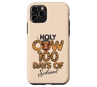 Holy Cow 100 Days of School Leopard 100e Day Kids Women Coque pour iPhone 11 Pro