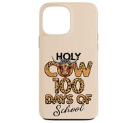 Holy Cow 100 Days of School Leopard 100e Day Kids Women Coque pour iPhone 13 Pro Max