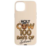 Holy Cow 100 Days of School Leopard 100e Day Kids Women Coque pour iPhone 15 Plus
