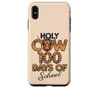 Holy Cow 100 Days of School Leopard 100e Day Kids Women Coque pour iPhone XS Max
