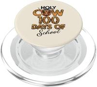 Holy Cow 100 Days of School Leopard 100e Day Kids Women PopSockets PopGrip pour MagSafe