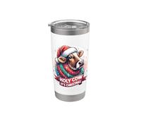 Holy Cow, c'est Noël, je suis une vache de Noël Gobelet isotherme en acier inoxydable double paroi