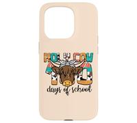 Holy Cow Highland Funny 100th Day of School 100 Days Kids Coque pour iPhone 15 Pro