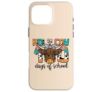 Holy Cow Highland Funny 100th Day of School 100 Days Kids Coque pour iPhone 16 Pro Max