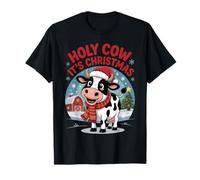 Holy Cow It’s Christmas Funny Farm Animal Holiday T-Shirt