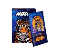 HOLY Energy Booster coffret découverte 10 ‘Tropical Tiger’ goût fruit de la passion & ananas en poudre | 10 portions avec NewCaff & extrait de thé vert - végan