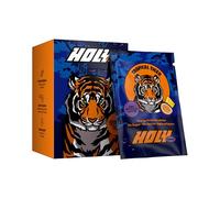 HOLY Energy Gaming Booster Boîte de 10 échantillons “Tropical Tiger” avec goût de maracuja & ananas | 10 portions avec NewCaff & extrait de thé vert | Focus Drink | Vegan avec arômes naturels