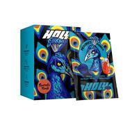 HOLY Energy Gaming Booster Boîte d'essai de 10 “Peacock's Punch” avec goût d'agrumes, grenade & coco | 10 portions avec NewCaff & extrait de thé vert | Focus Drink | Vegan avec arômes naturels