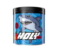 HOLY Energy Gaming Booster 'Strawberry Shark' avec goût fraise & citron vert en poudre| 50 portions avec NewCaff & extrait de thé vert | Focus Drink | Vegan avec arômes de fruits 100% naturels