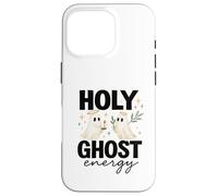 Holy Ghost Energy Cute Halo Ghosts Christian Halloween Coque pour iPhone 16 Pro