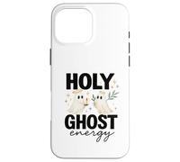 Holy Ghost Energy Cute Halo Ghosts Christian Halloween Coque pour iPhone 16 Pro Max