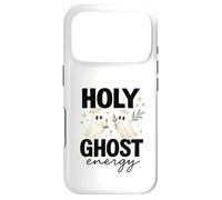 Holy Ghost Energy Cute Halo Ghosts Christian Halloween Coque pour iPhone 17 Pro