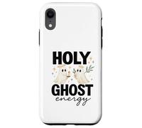 Holy Ghost Energy Cute Halo Ghosts Christian Halloween Coque pour iPhone XR