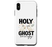 Holy Ghost Energy Cute Halo Ghosts Christian Halloween Coque pour iPhone XS Max