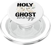 Holy Ghost Energy Cute Halo Ghosts Christian Halloween PopSockets PopGrip pour MagSafe