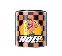 HOLY Iced Tea Pêche x Thé Noir en Poudre - 50 Portions Thé Glacé - Ice Tea Sans Sucre - Boisson Rafraîchissante Vegan aux Antioxydants - Arômes de Fruits 100% Naturels