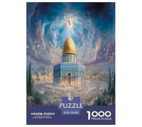 Holy Jerusalem Puzzles 1000 Pieces Cadeau Unique Jeu Éducatif Challenge Toy À De Qualité Supérieure Peinture Art pour Adultes Enfants 70x50cm/1000pcs
