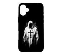 Holy Knight Robe Gothique à Capuche en Lambeaux avec Croix Coque pour iPhone 16 Plus