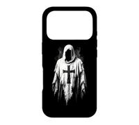 Holy Knight Robe Gothique à Capuche en Lambeaux avec Croix Coque pour iPhone 17 Pro