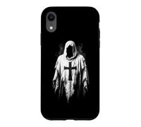 Holy Knight Robe Gothique à Capuche en Lambeaux avec Croix Coque pour iPhone XR