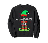 Holy Spirit Activate Elf Ugly Pull de Noël pour Homme et Femme Sweatshirt