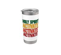 Holy Spirit Activate Gobelet isotherme en acier inoxydable double paroi