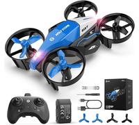 Holy Stone Hs210f Mini Drone Pour Enfants, 2-En-1 D'intérieur Rc Quadcopter Avec Lumières Led, Mode D'atterrissage Et De Vol, 3d Flip, Modulaire Batterie Sécurisée Jouet Cadeau Pour Garçons Filles-Mar