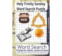 Holy Trinity Sunday Word Search Puzzle: Holy Trinity Sunday Word Searches with Easy to Read Print about Holy Trinity Sunday, Healing Bible Words, ... for vacations, Holidays and Relaxing Time