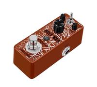 Holy War Distortion Pedal - Red Heavy Metal Effect with 3 Boost Modes (Lo/Off/Hi) & True Bypass (for Guitar/Bass)