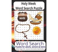 Holy Week Word Search Puzzle: Word Searches with Easy to Read Print about Holy Week, King James, Christian Holy Week more 6x9 inches, 110 pages, 50+ ... for vacations, Holidays and Relaxing Times