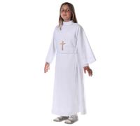 Holyart Aubes Communion, Profession de Foi: Aube Communion Blanche, 120 cm (47 inc.)