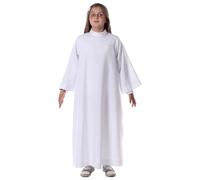 Holyart Aubes communion, profession de foi: Aube communion blanche, 135 cm (53 inc.)