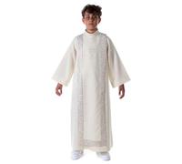 Holyart Aubes Communion, Profession de Foi: Aube Communion scapulaire Bord Or Broderie Calice