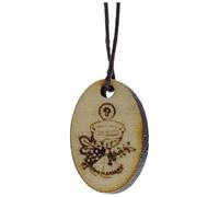 Holyart Aubes communion, profession de foi: Pendentif ovale Première Communion calice et hostie