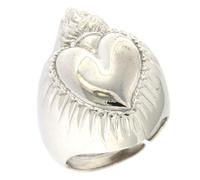 Holyart Bague Coeur ex-voto Argent 925 Brillant 20 mm