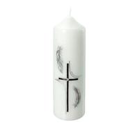 Holyart Bougies, cierges, chandelles: Bougie funéraire plumes noires 165x50 mm
