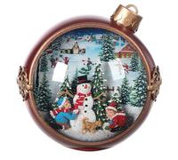 Holyart Boule à Neige Bonhomme de Neige 20x20x15 cm LED