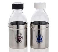 Holyart Burettes liturgiques en métal: Bouteilles hermétiques pour eau et vin de messe