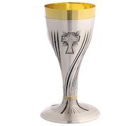 Holyart Calice ciselé Croix blé 20 cm
