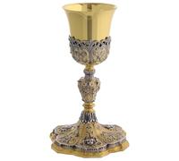 Holyart Calice métal doré Style Baroque 21 cm