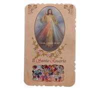 Holyart Chapelet avec livret Divine Miséricorde Litanies mystères