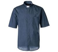 Holyart Chemise col Clergy Manches Courtes Effet Jeans Cococler, 43 cm - 17 inc. - XL