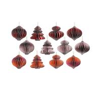 Holyart Coffret 16 décorations en Papier Trois Couleurs Assorties 100% FSC