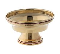 Holyart Coupe brûle-encens Laiton doré Bord nacré 10 cm