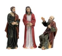 Holyart Crèche de Pâques: Scène condamnation de Jésus Caïphe Barabbas Statues 9 cm
