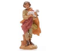 Holyart Crèche Fontanini: Berger à l'agneau crèche 17 cm Fontanini